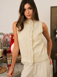 Women's Beneath The Trail Of Soft Ruffles Bloom Knit