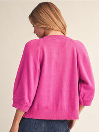 Women's Pop Of Pink Sweater