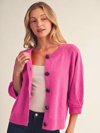 Women's Pop Of Pink Sweater