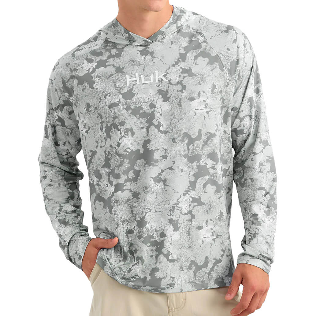Men's Huk Airweight PRinted Hoodie
