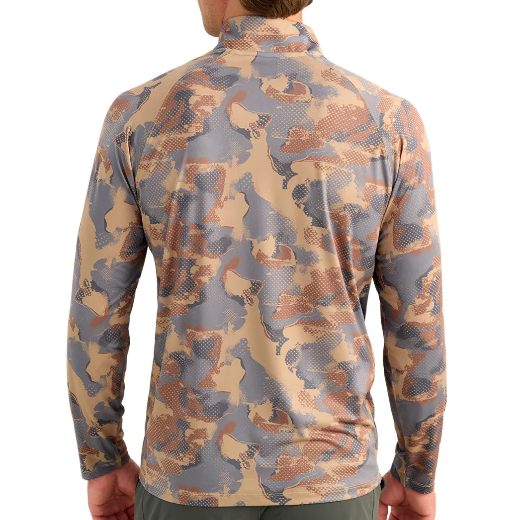 Men's Huk Airweight Print Quarter Zip