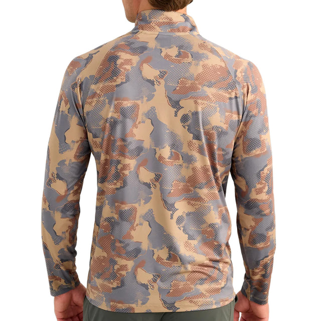 Men's Huk Airweight Print Quarter Zip
