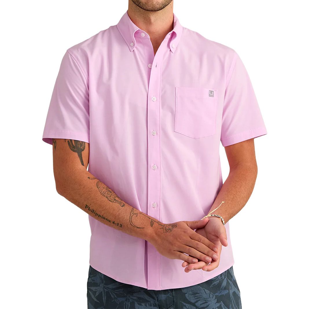 Men's Huk Kona Solid S/S Shirt