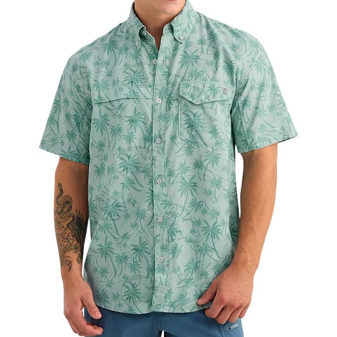 Men's Huk Tide Point KC Printed Shirt