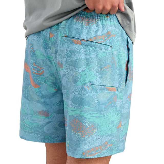 Men's Huk Printed Volley Swim Short