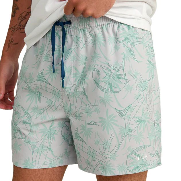 Men's Huk Pursuit KC Print Volley Swim Short