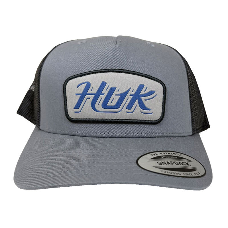 Men's Huk Script Patch Trucker Cap