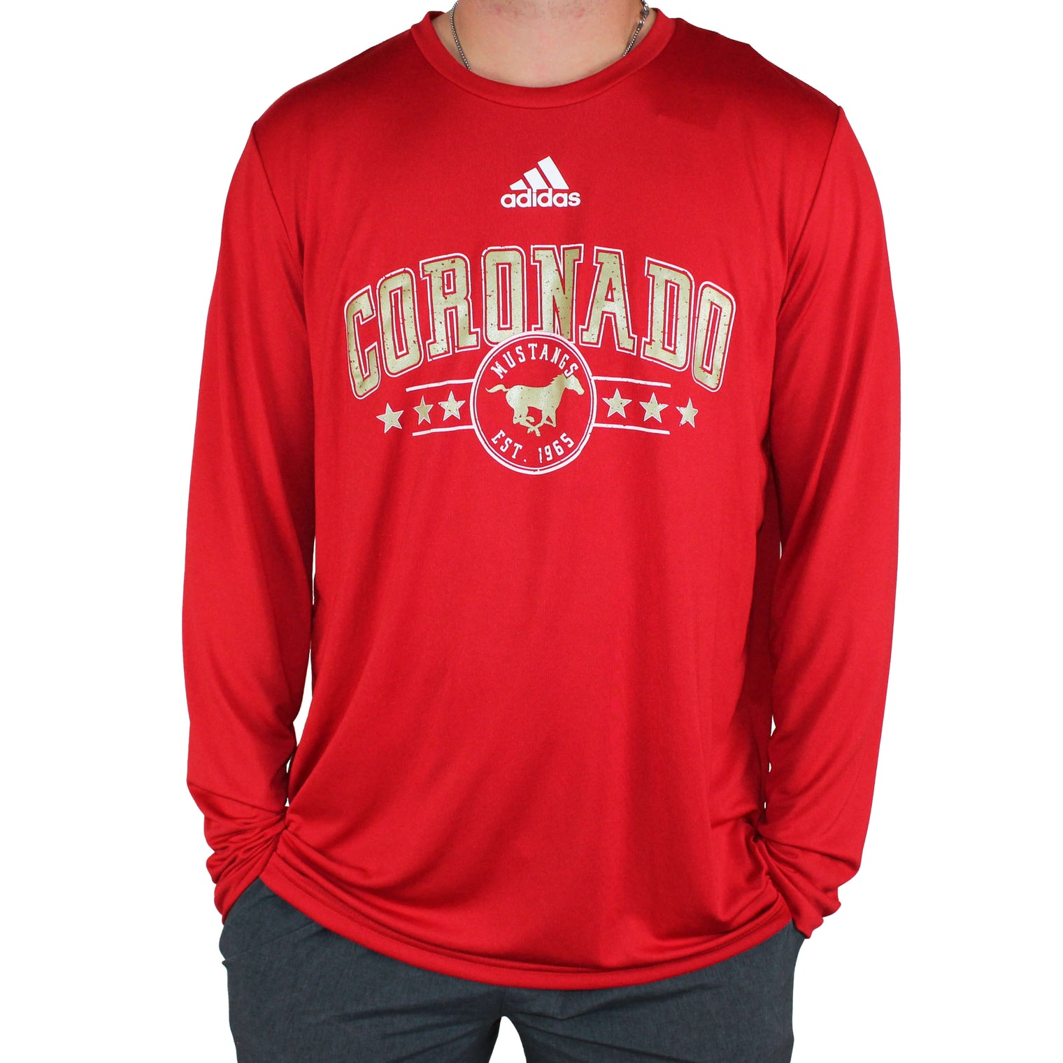 Men's adidas Coronado Pregame L/S Tee