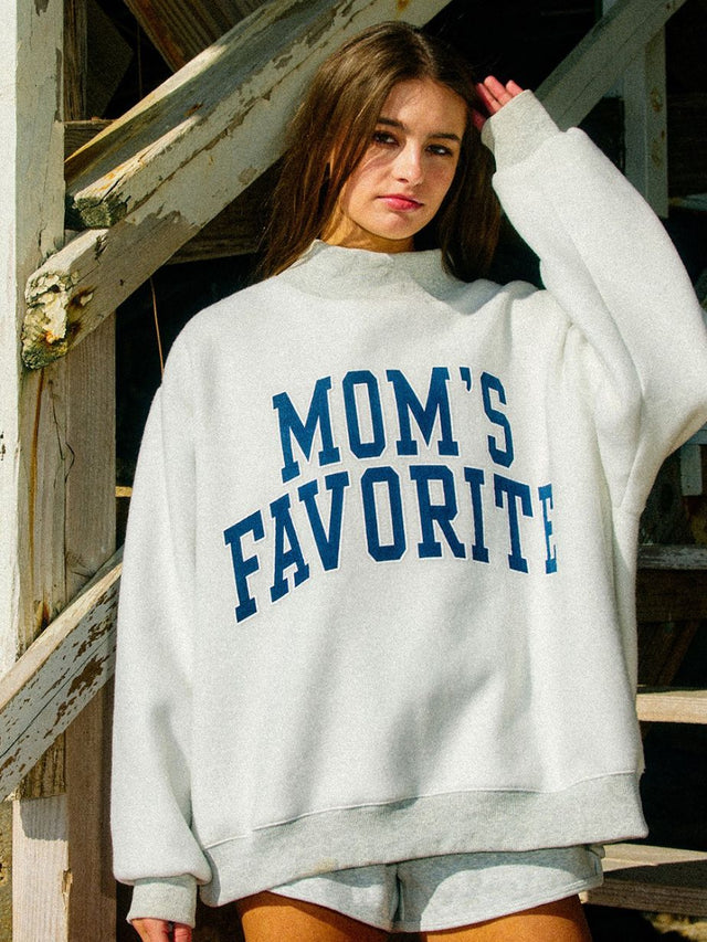 Women's Parent's Favorite Reversible Mock Sweatshirt