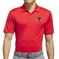 Men's adidas Texas Tech Double T Performance Polo