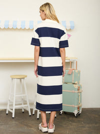 Women's Stripe Midi Dress