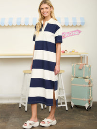 Women's Stripe Midi Dress