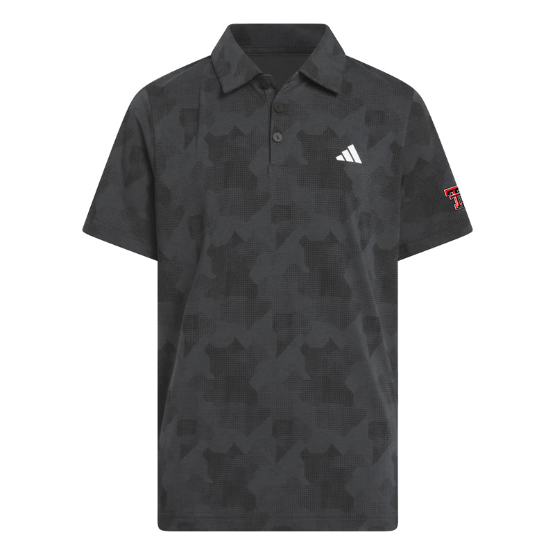 Youth adidas Texas Tech Printed Polo