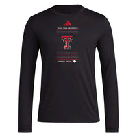 Men's adidas TexasTech Pregame L/S Tee