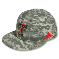 Men's adidas Texas Tech Flatbill Fitted Cap