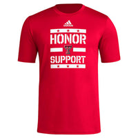 Men's adidas Texas Tech Honor & Support Pregame S/S Tee