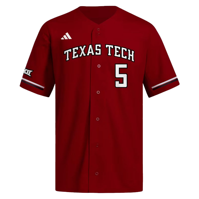 Men's adidas Texas Tech Mahomes Baseball Jersey