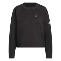 Women's adidas Texas Tech Beyond Side-Snap Crew