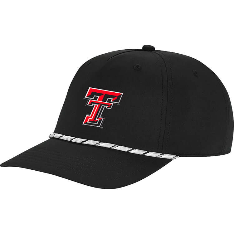 Adult adidas Texas Tech 5 Panel Rope Cap