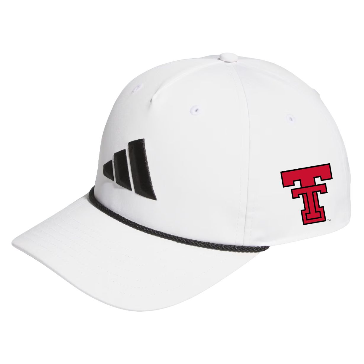 Adult adidas Texas Tech Tour 5 Panel Rope Cap
