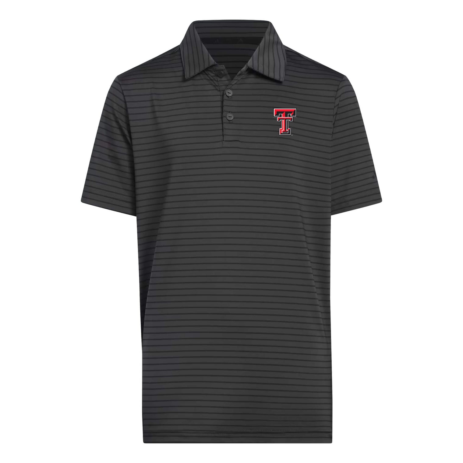 Youth Boys' adidas Texas Tech Striped Polo
