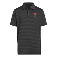 Youth Boys' adidas Texas Tech Striped Polo