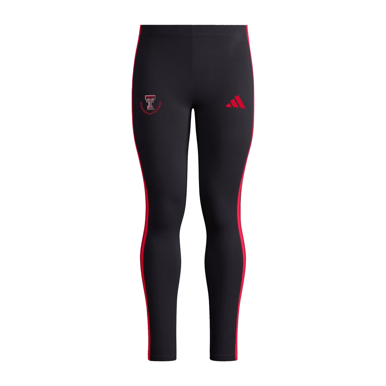 Women's adidas Texas Tech 3 Stripe Legging