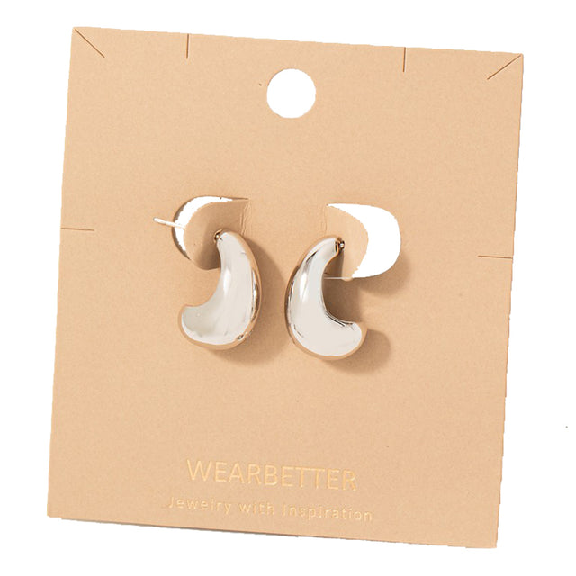 Tear Drop Hoop Earrings