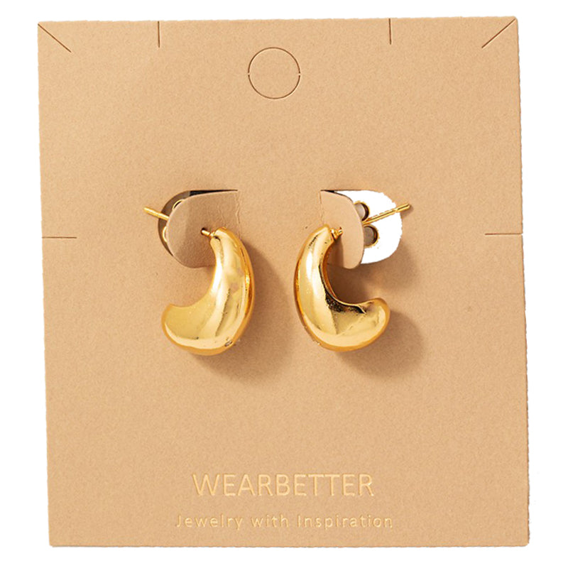 Tear Drop Hoop Earrings