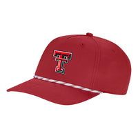Adult adidas Texas Tech 5 Panel Rope Cap