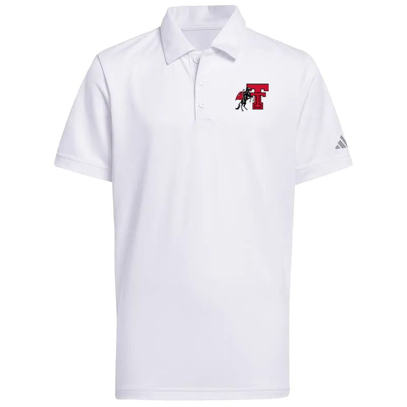 Youth Boys' adidas Texas Tech Perfomance Polo