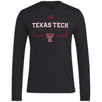 Men's adidas Texas Tech Basketball Pregame L/S Tee