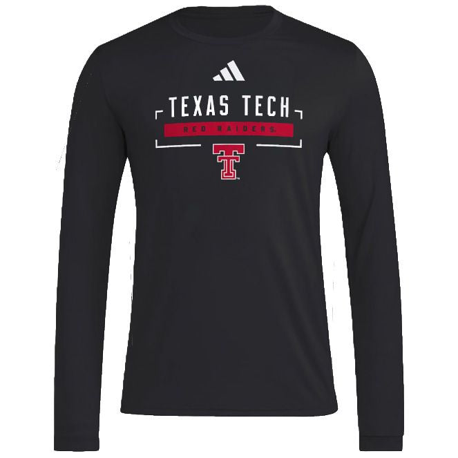 Men's adidas Texas Tech D4T Red Raiders L/S Tee