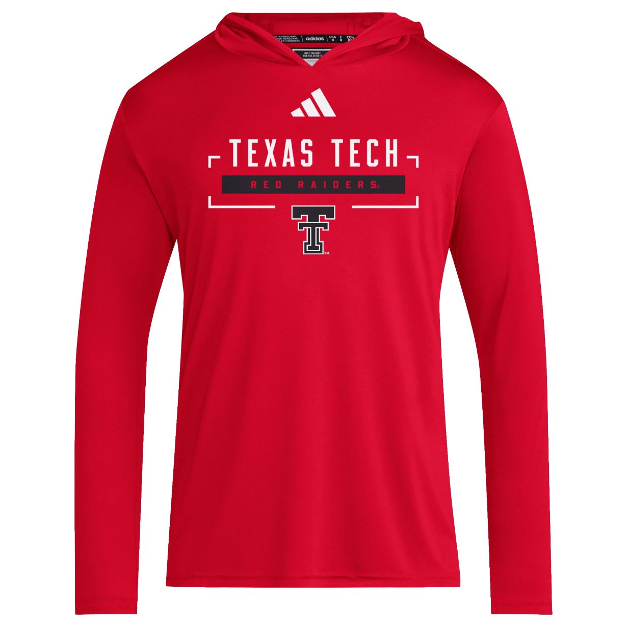 Men's adidas Texas Tech D4T Red Raiders L/S Hoodie