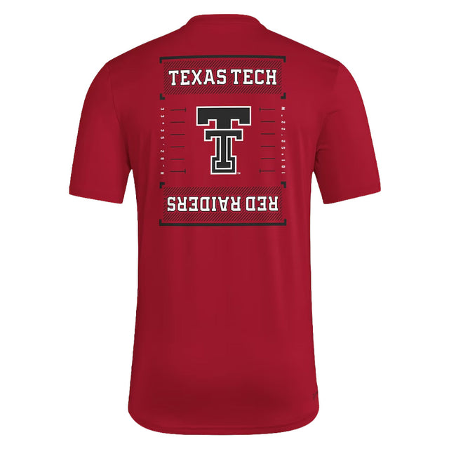 Men's adidas Texas Tech Double T S/S Tee