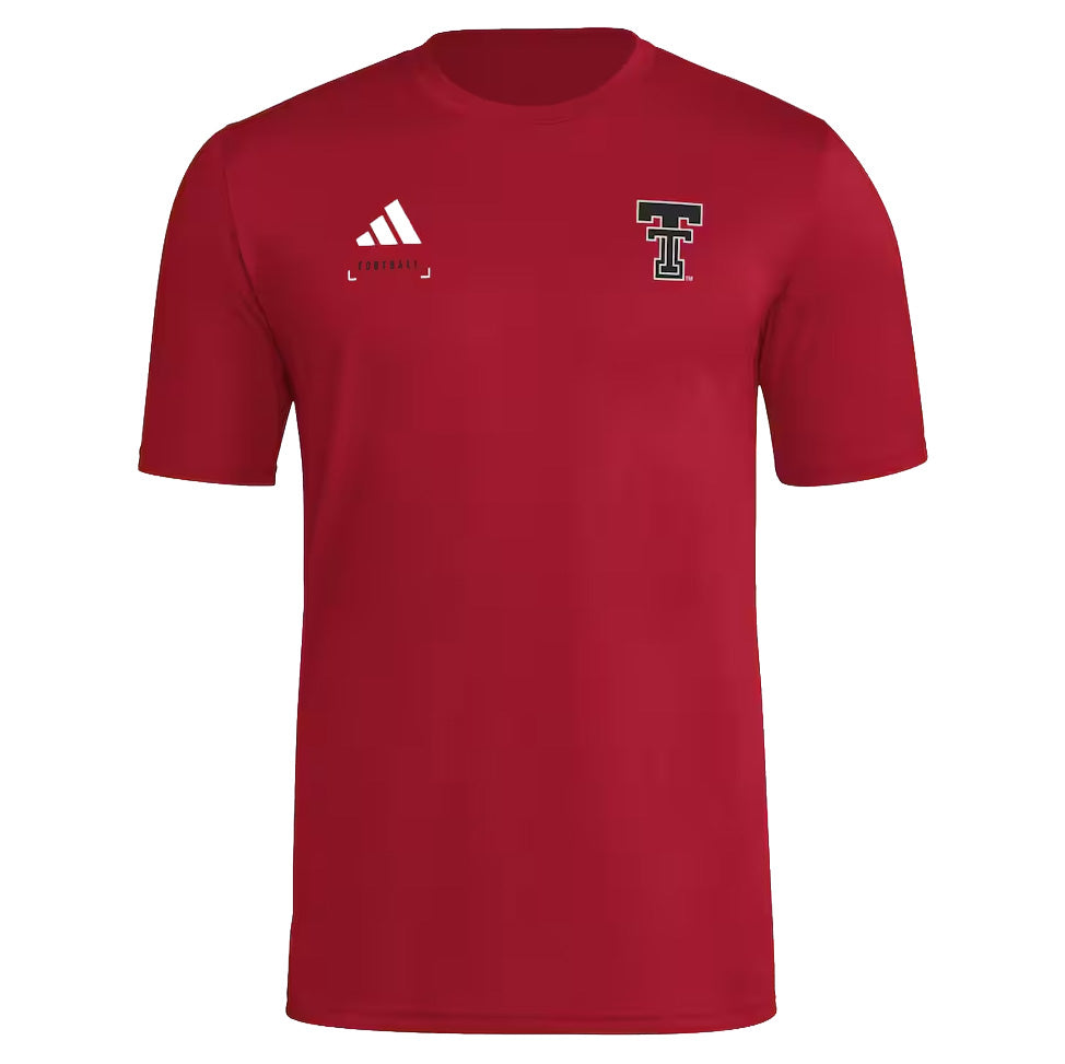 Men's adidas Texas Tech Double T S/S Tee