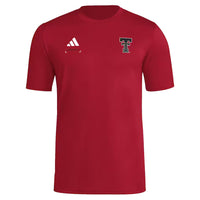 Men's adidas Texas Tech Double T S/S Tee