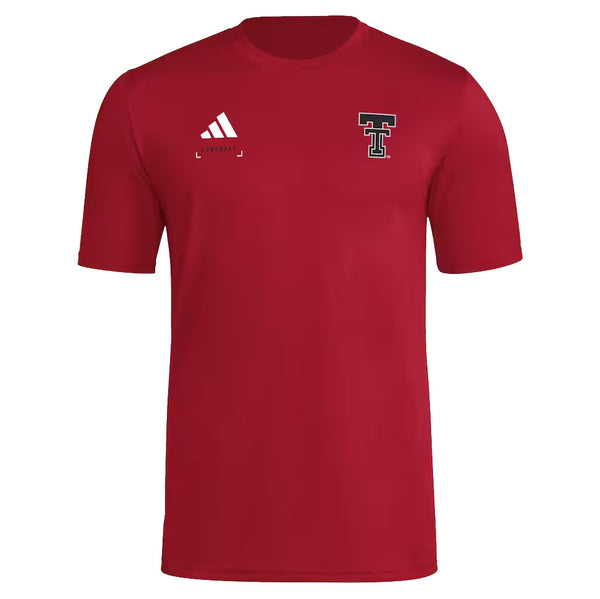 Men's adidas Texas Tech Double T S/S Tee