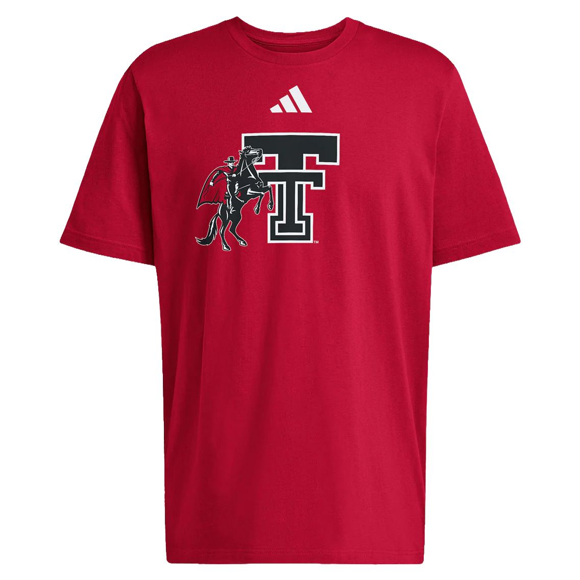 Men's adidas Texas Tech Double T Masked Rider S/S Tee