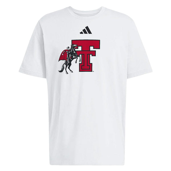 Men's adidas Texas Tech Double T Masked Rider S/S Tee