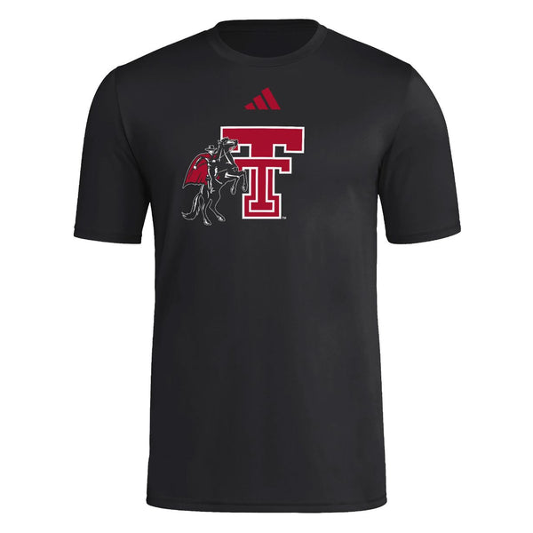 Women's adidas Texas Tech Double T Masked Rider S/S Tee