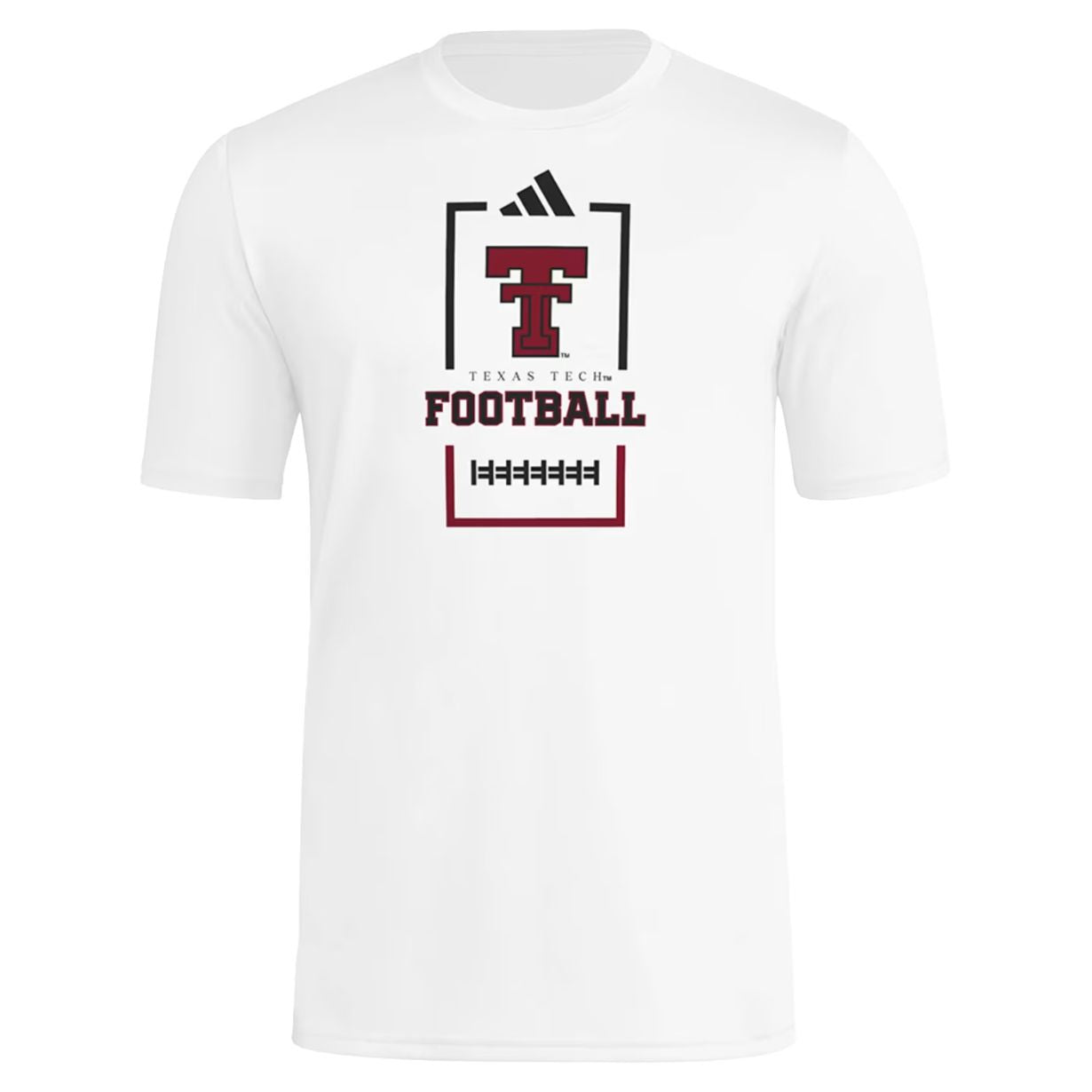 Men's adidas Texas Tech Football S/S Tee