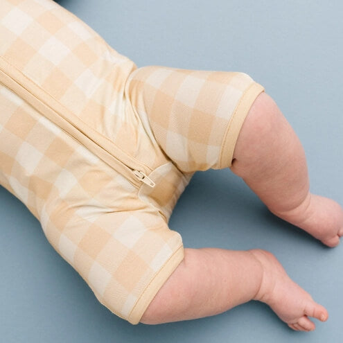 Desert Plaid Bamboo Short Romper