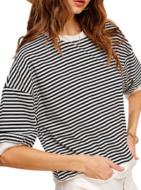 Women's Crewneck Stripe Top