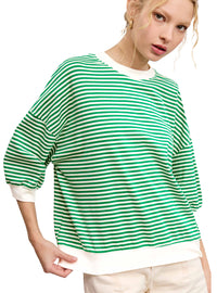 Women's Crewneck Stripe Top