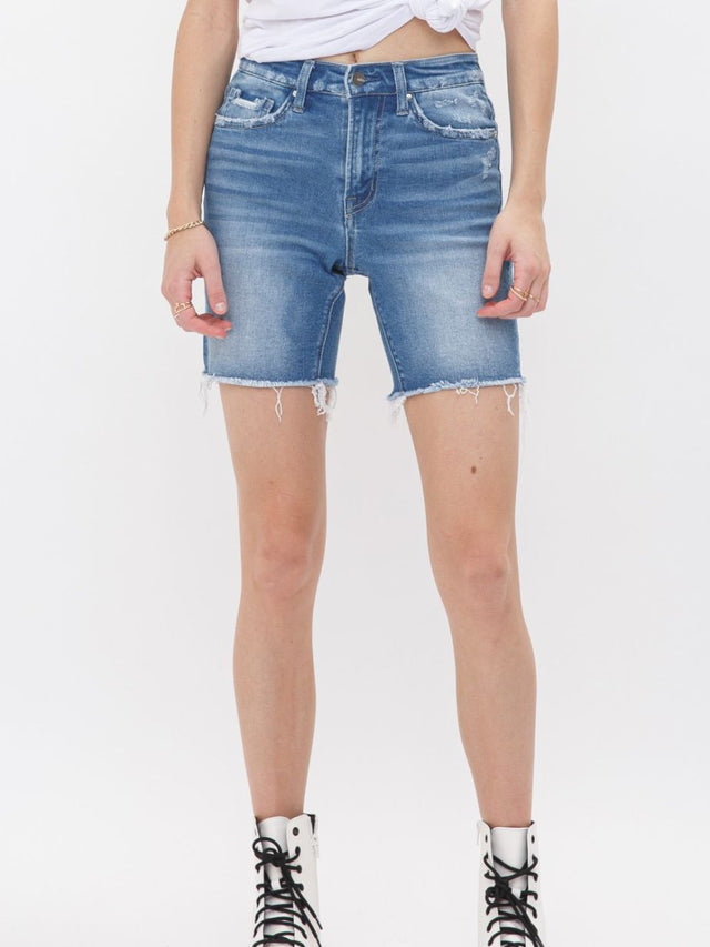 Women's High Rise Midi Shorts