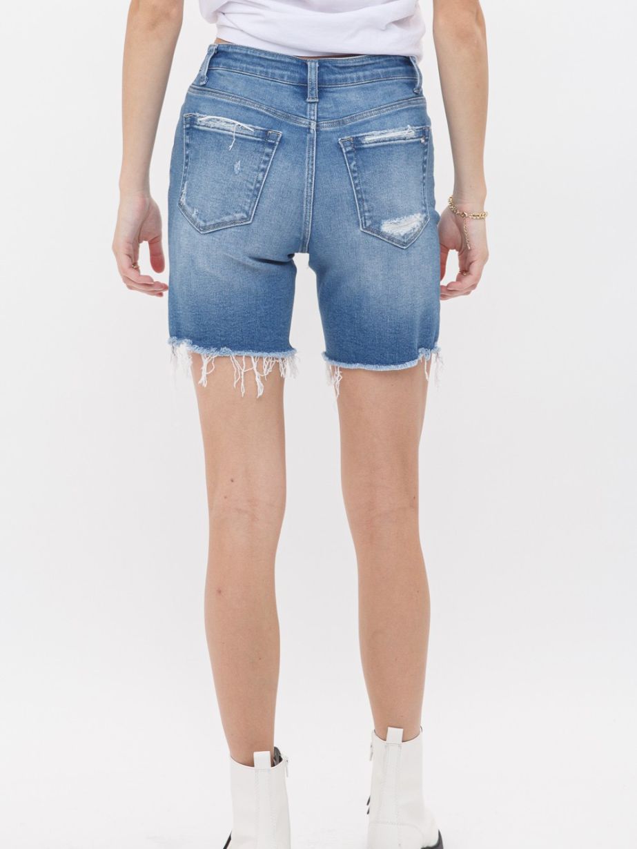 Women's High Rise Midi Shorts