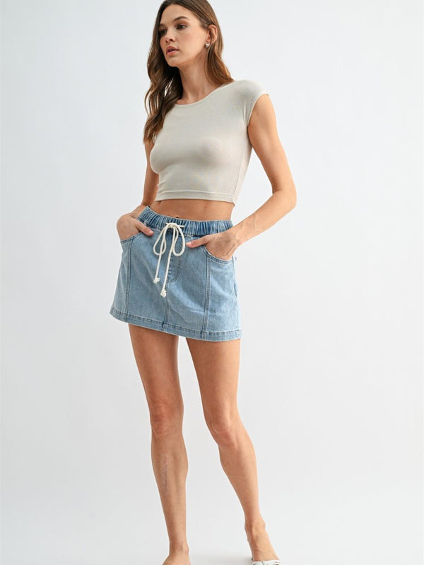 Women's Pull-On Mini Skirt