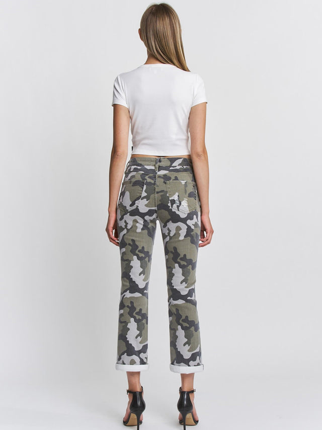 Women's Crop W/ Camo Print