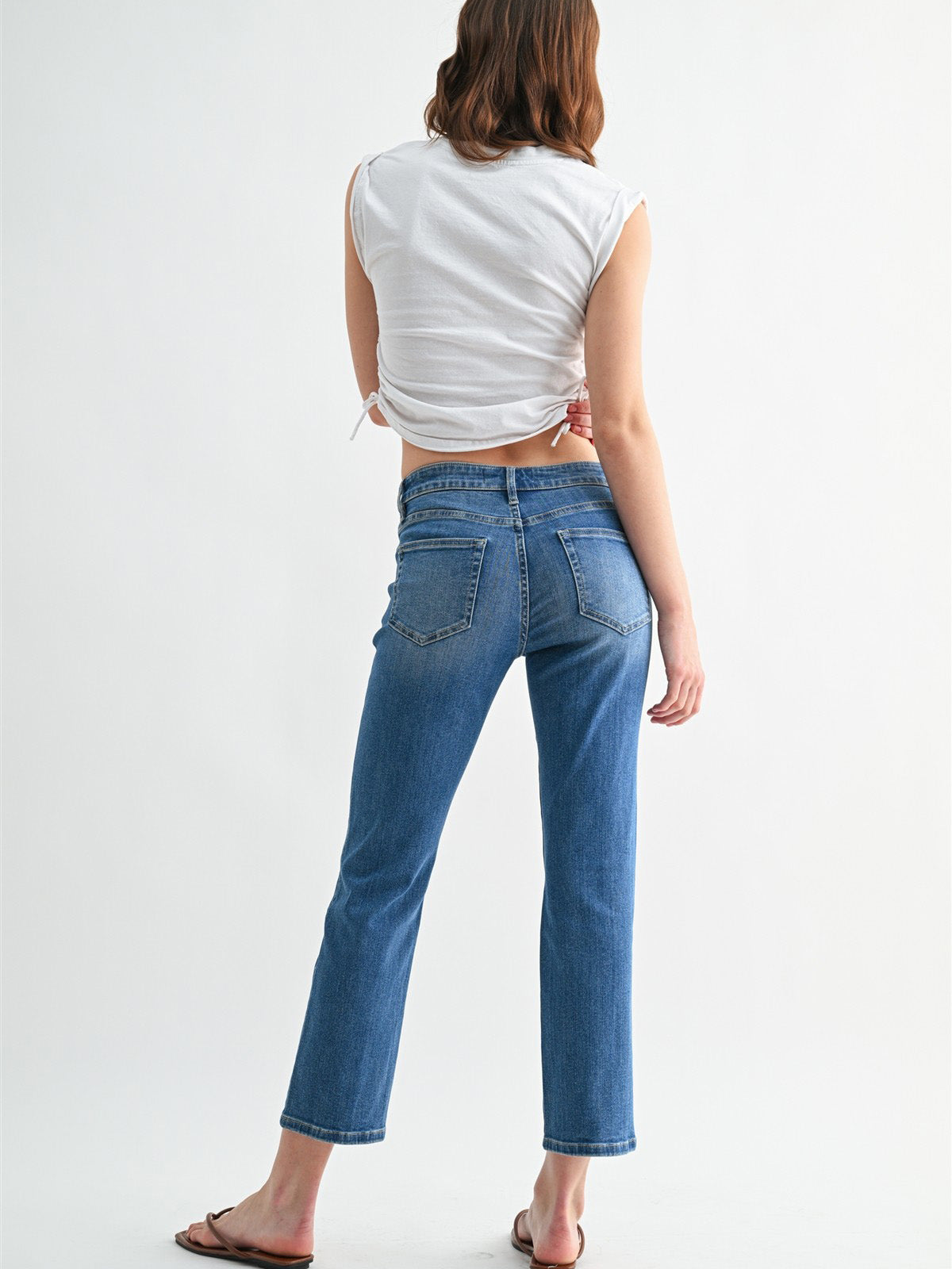 Women's Mid-Rise Straight Crop Jean